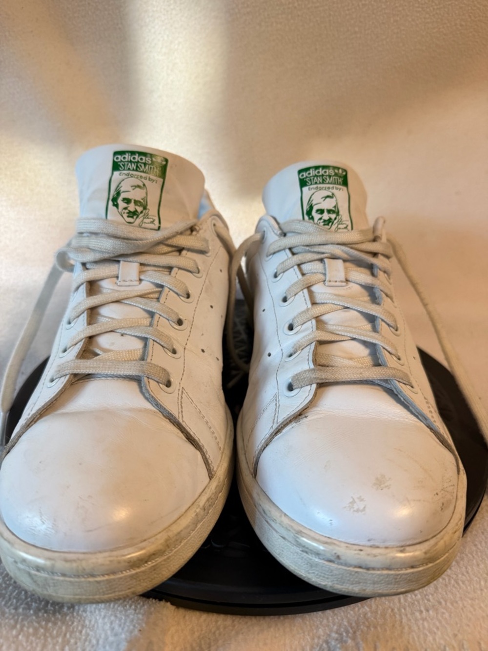 Adidas Stan Smith White and Green Low-Top Sneakers sz 13 - Picture 8 of 8